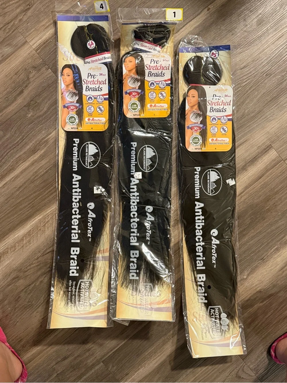 3 Pack 54” Pre-Stretched Braiding Hair